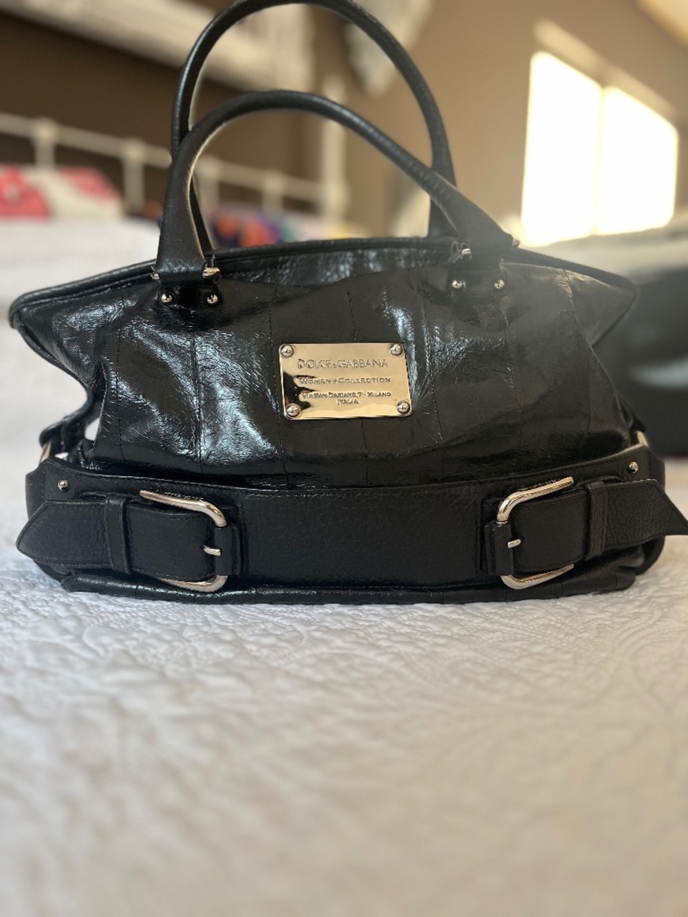 Dolce & Gabbana black leather handbag Miss Loop
